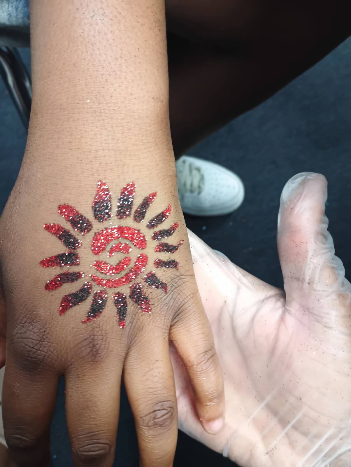 Glitter tattoo